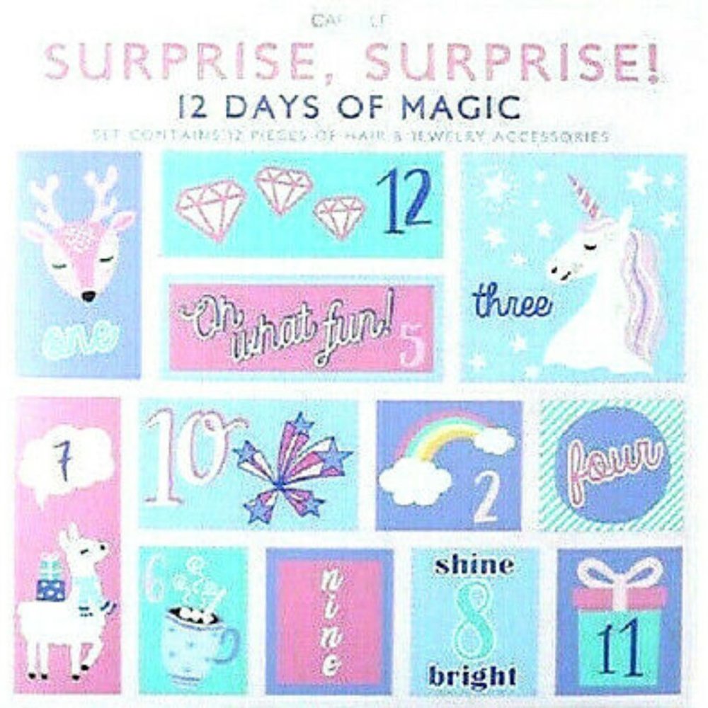 12 Day Advent Calendar Girls Jewelry & Hair Easter